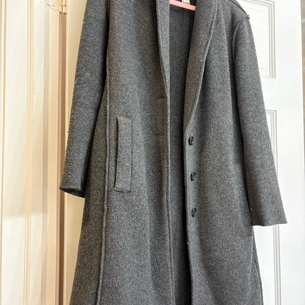 J.Crew Gray Wool Blend Coat